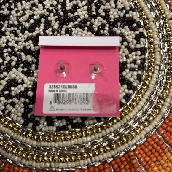 Betsey Johnson Flamingo Christmas Earrings and Acrylic Gingerbread Earrings - Picture 5 of 6